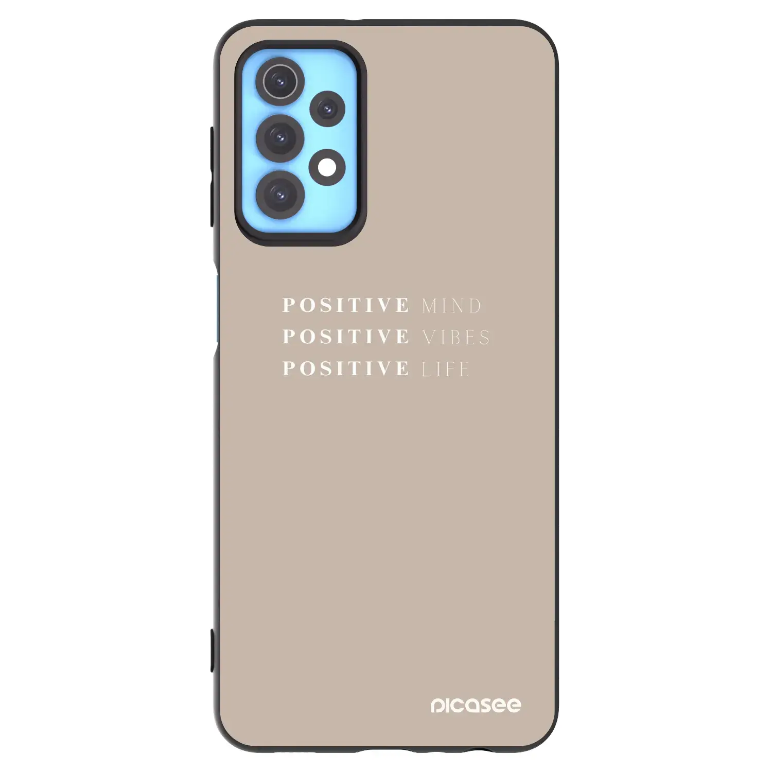 Silikonový černý obal pro Samsung Galaxy A32 4G SM-A325F - Positive Vibes