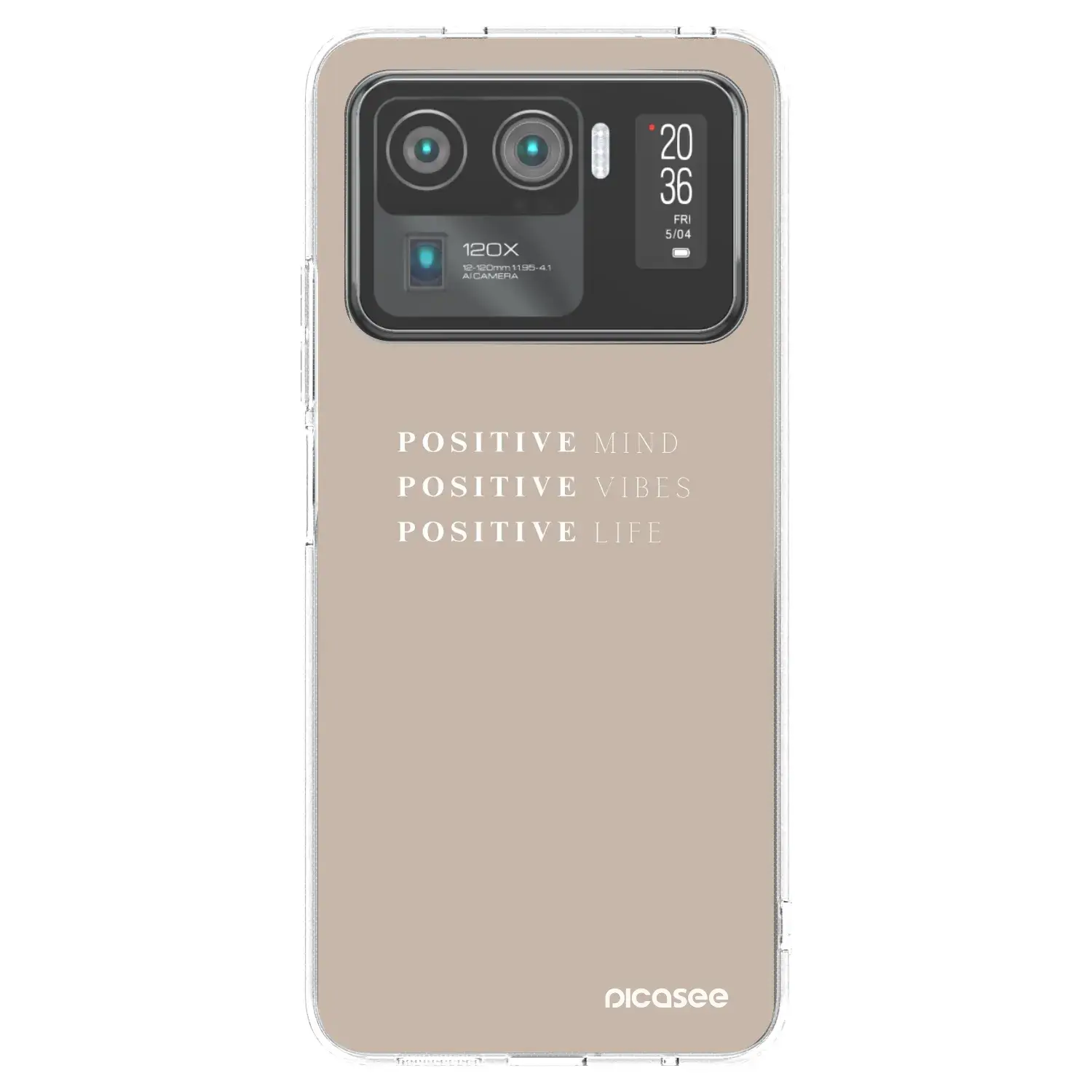 Silikonový průhledný obal pro Xiaomi Mi 11 Ultra - Positive Vibes