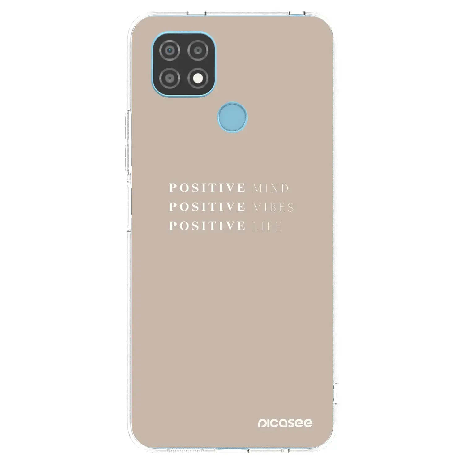 Silikonový průhledný obal pro Realme C21 - Positive Vibes