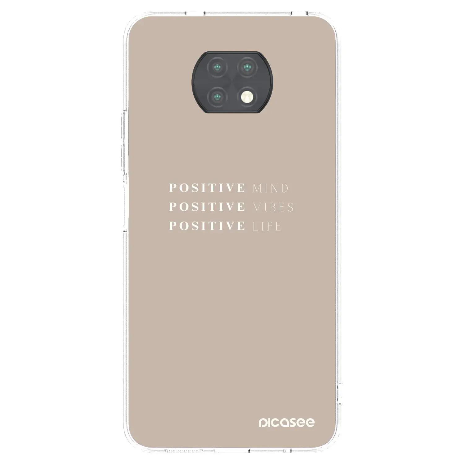 Silikonový průhledný obal pro Xiaomi Redmi Note 9T - Positive Vibes
