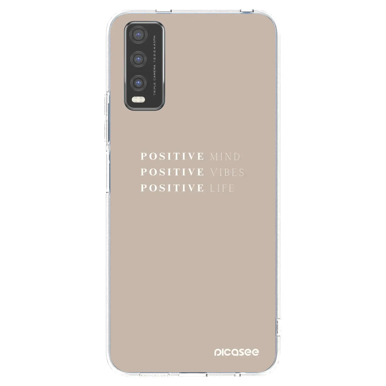 Silikonový průhledný obal pro Vivo Y20s - Positive Vibes