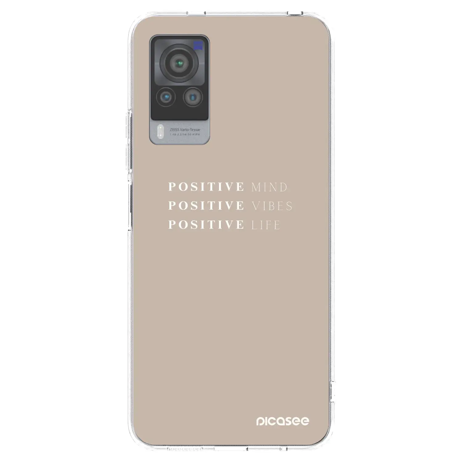 Silikonový průhledný obal pro Vivo X60 Pro 5G - Positive Vibes