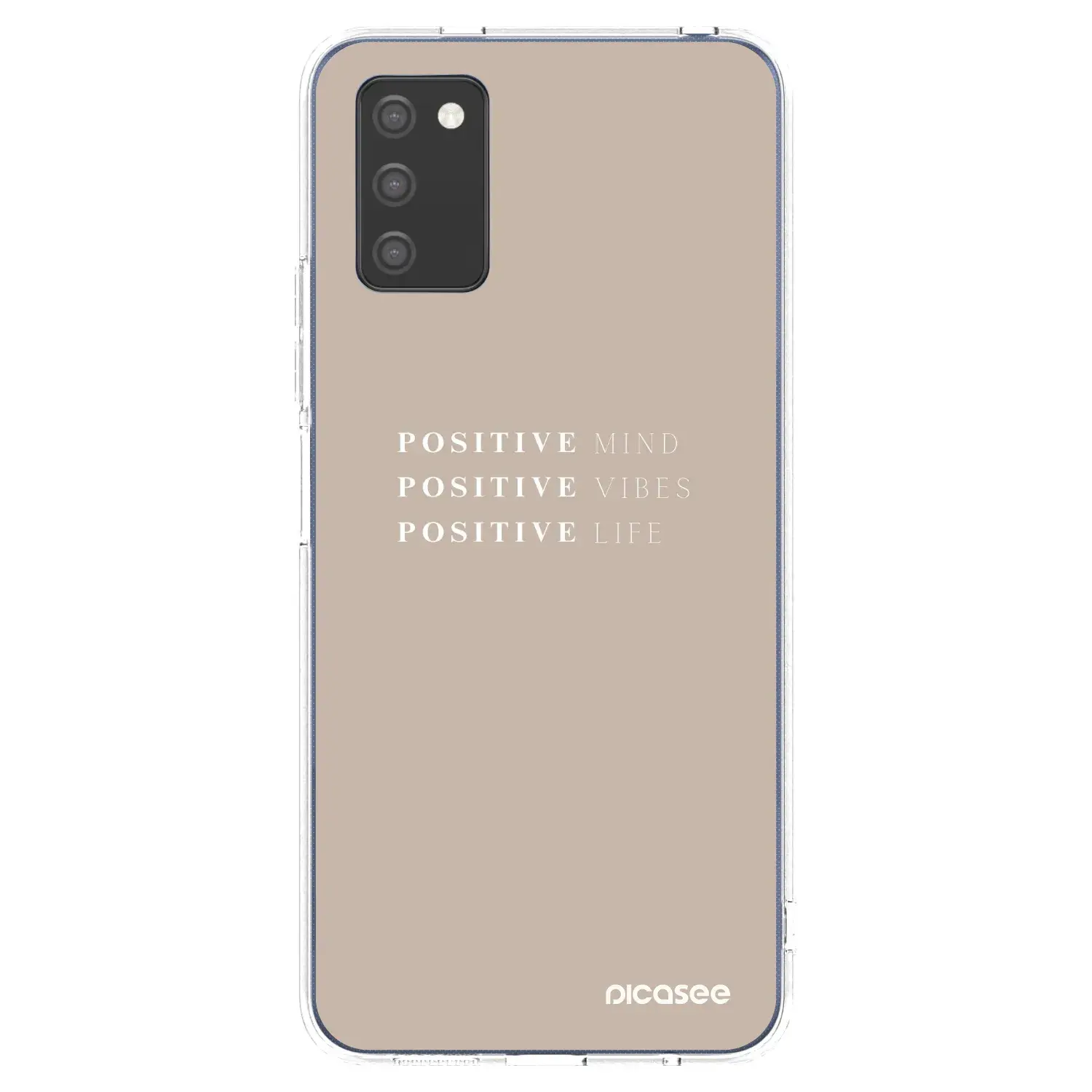 Silikonový průhledný obal pro Samsung Galaxy A03s A037G - Positive Vibes