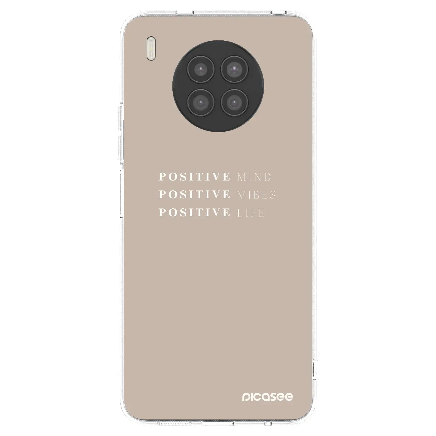 Silikonový průhledný obal pro Huawei Nova 8i - Positive Vibes