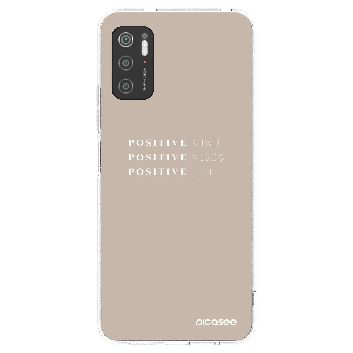 Silikonový průhledný obal pro Xiaomi Poco M3 Pro 5G - Positive Vibes