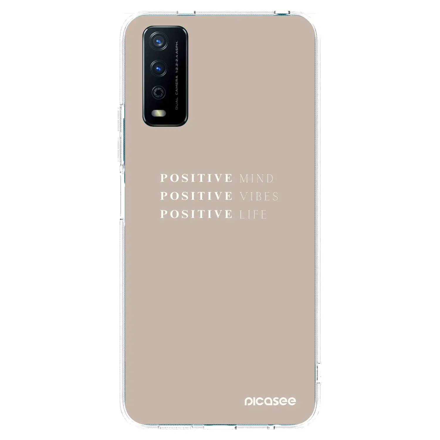 Silikonový průhledný obal pro Vivo Y11s - Positive Vibes