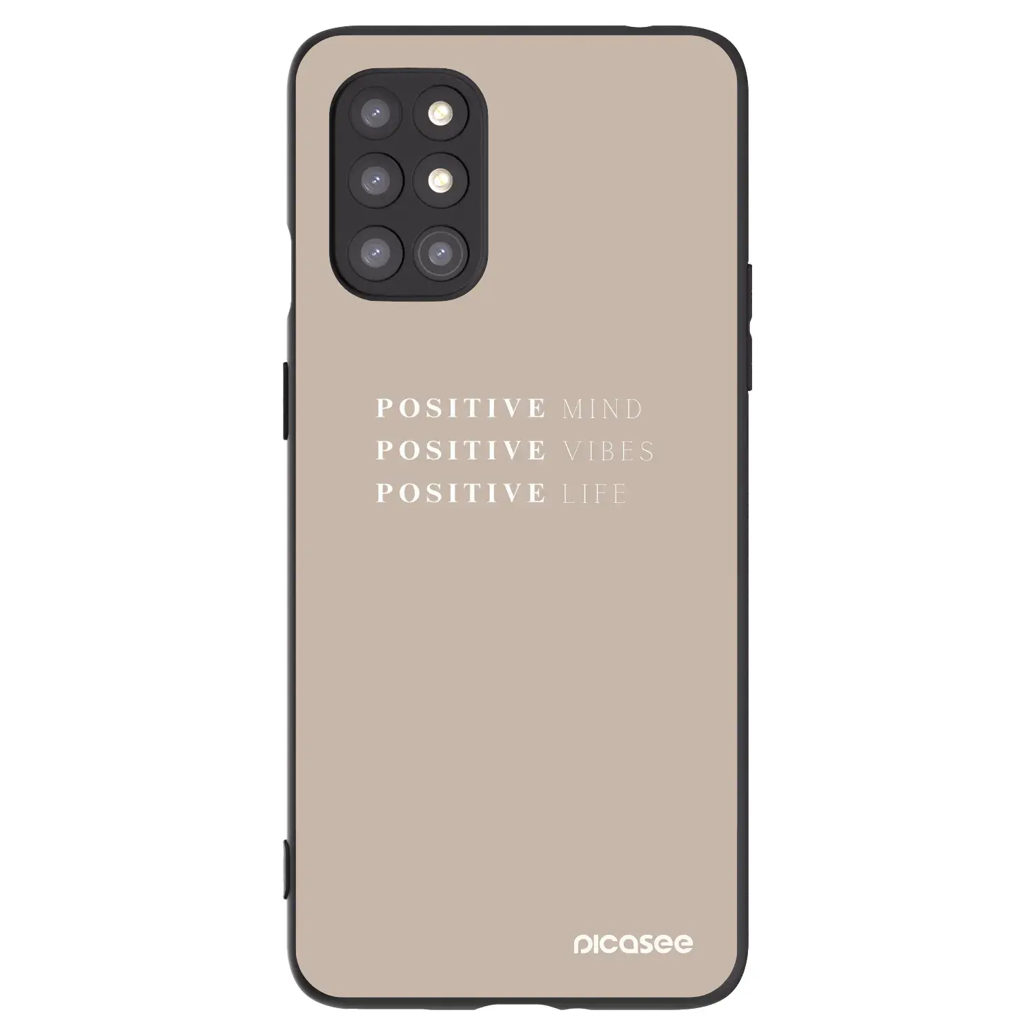Silikonový černý obal pro OnePlus 8T - Positive Vibes