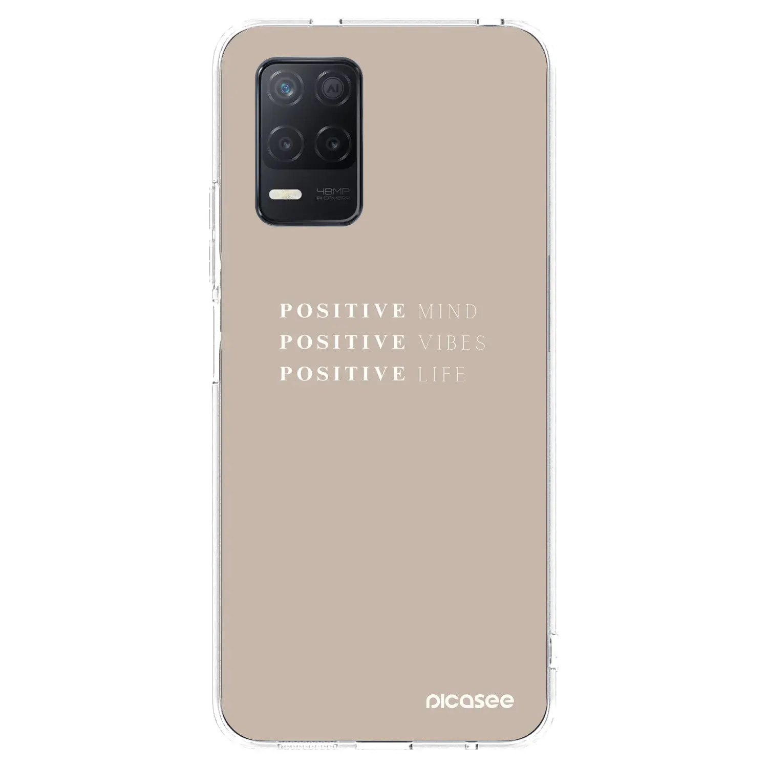 Silikonový průhledný obal pro Realme 8 5G - Positive Vibes