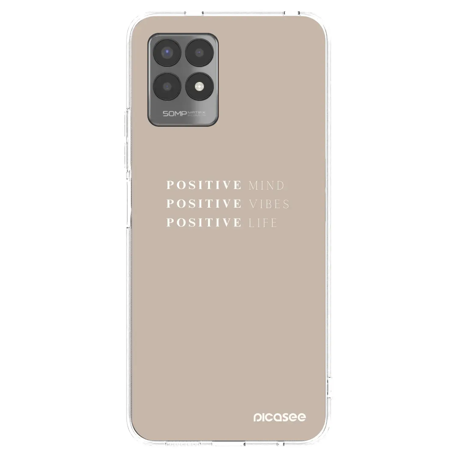 Silikonový průhledný obal pro Realme 8i - Positive Vibes