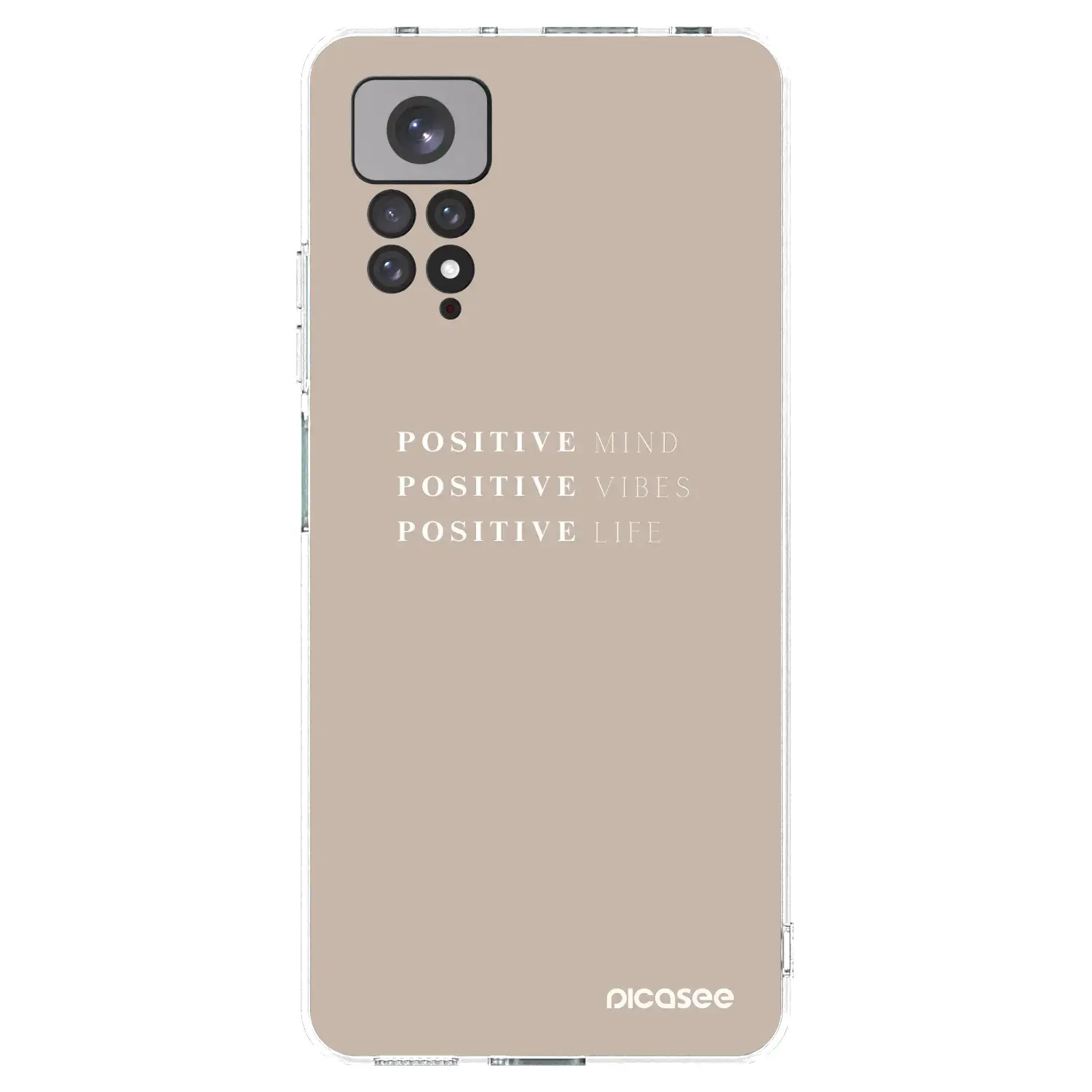 Silikonový průhledný obal pro Xiaomi Redmi Note 11 - Positive Vibes