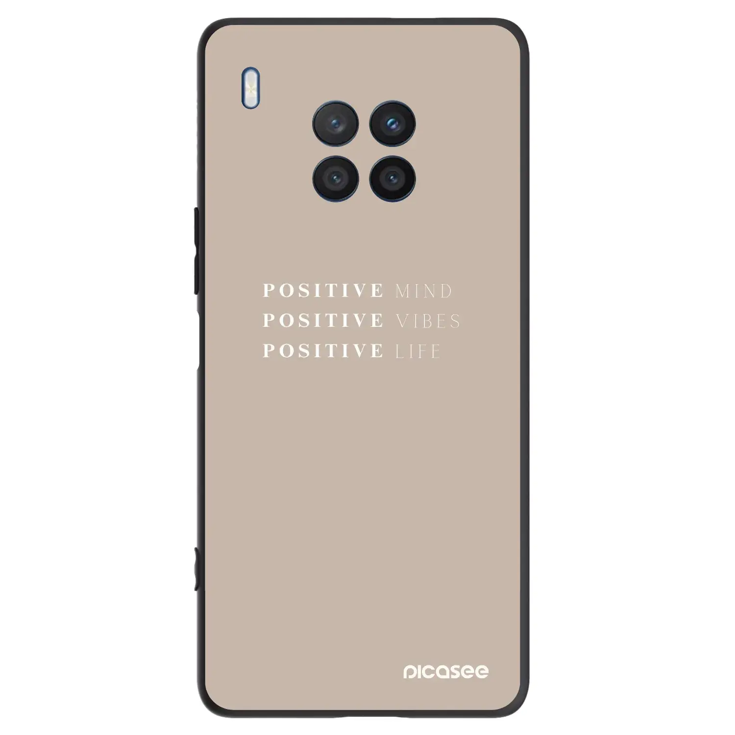Silikonový černý obal pro Honor 50 Lite - Positive Vibes