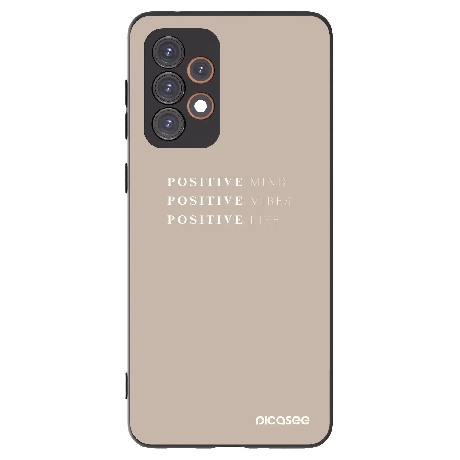 Silikonový černý obal pro Samsung Galaxy A33 5G A336 - Positive Vibes