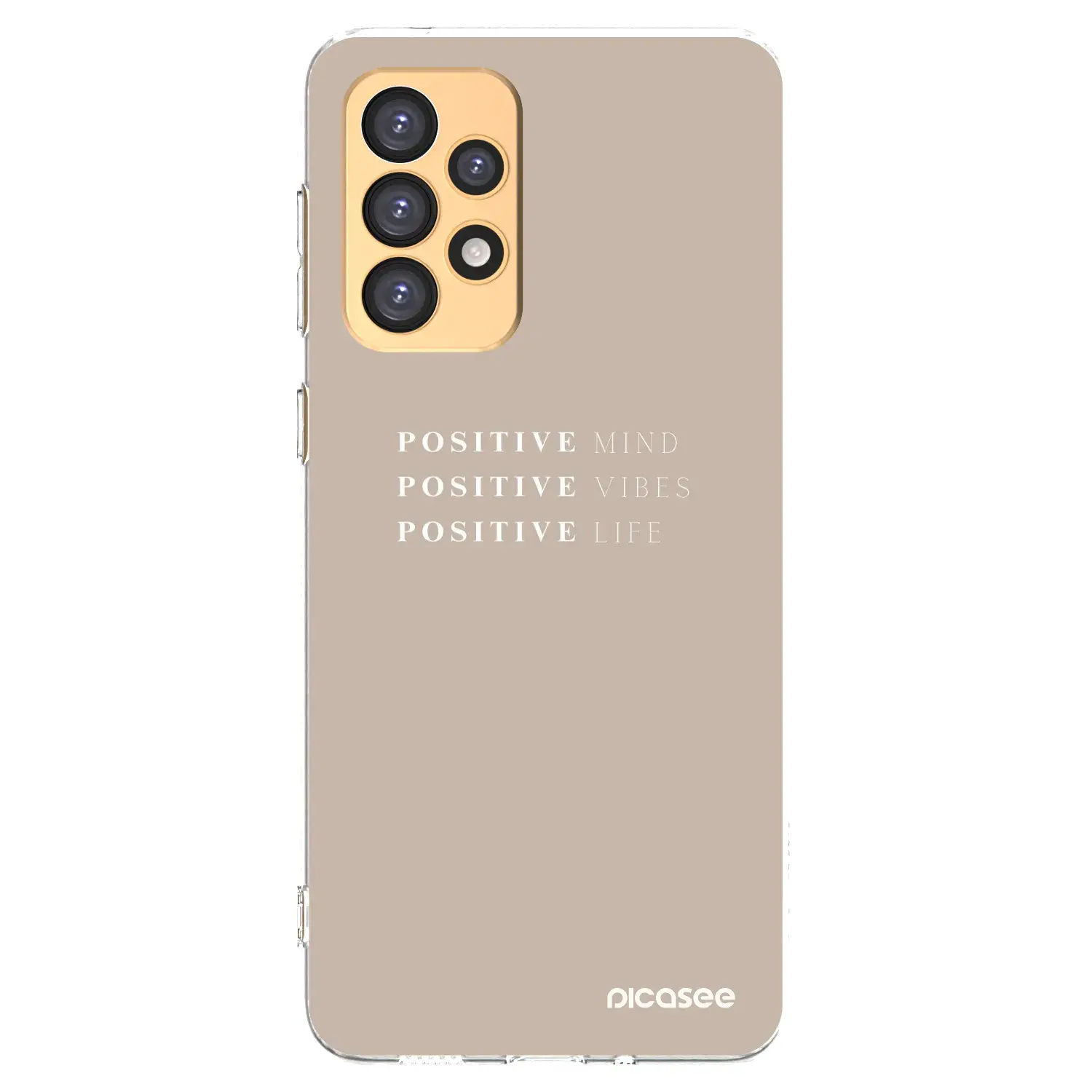 Silikonový průhledný obal pro Samsung Galaxy A33 5G A336 - Positive Vibes
