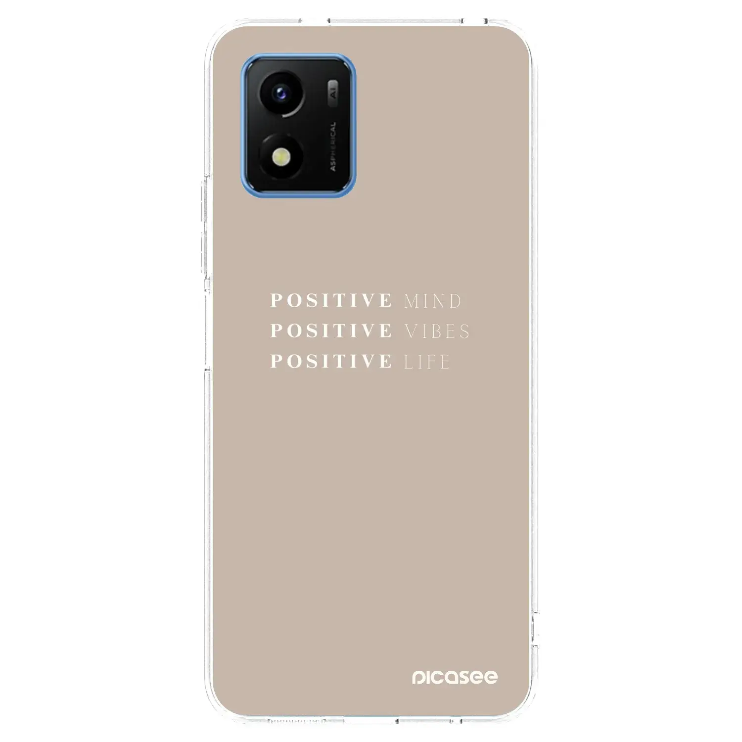Silikonový průhledný obal pro Vivo Y01 - Positive Vibes