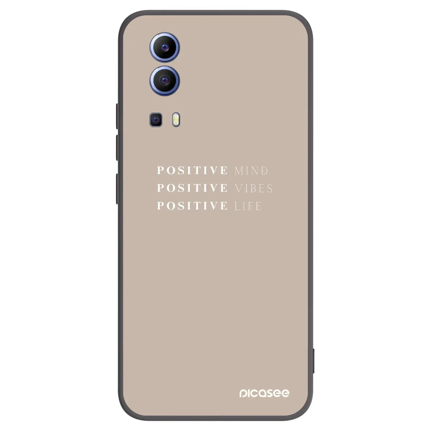 Silikonový černý obal pro Vivo Y52 5G - Positive Vibes