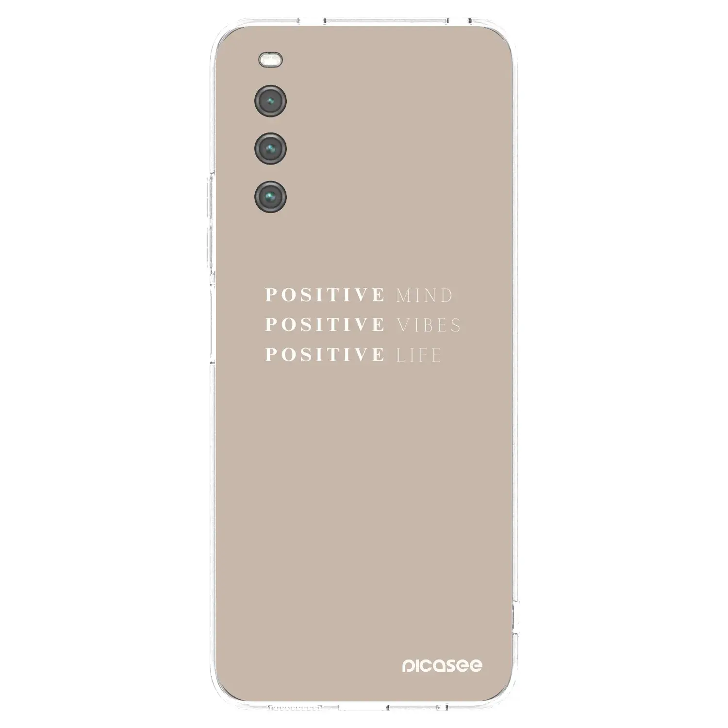 Silikonový průhledný obal pro Sony Xperia 10 IV 5G - Positive Vibes