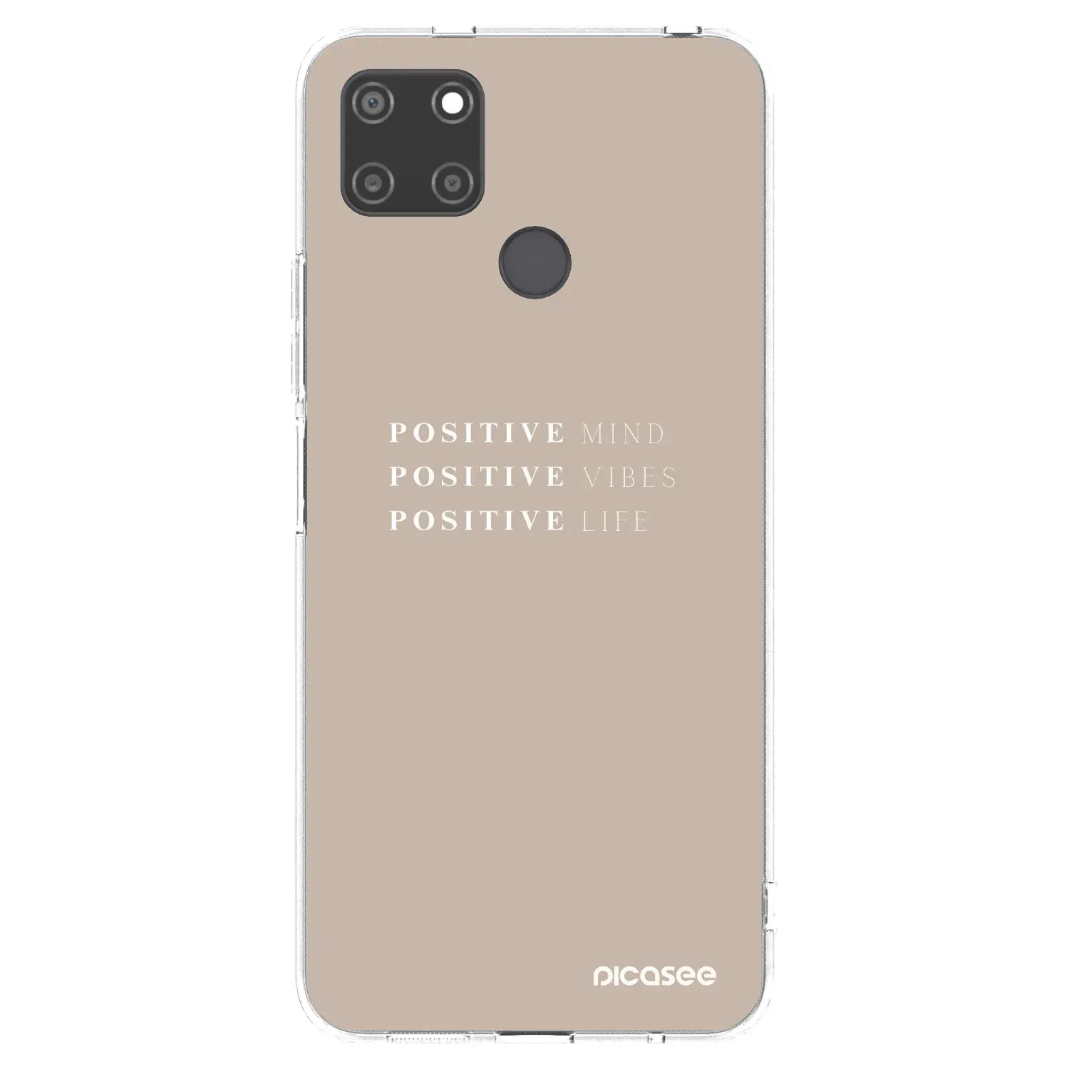 Silikonový průhledný obal pro Realme C21Y - Positive Vibes