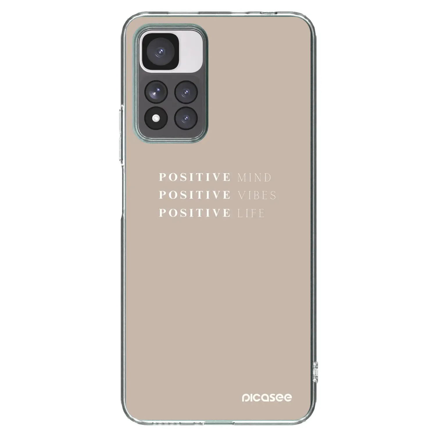 Silikonový průhledný obal pro Xiaomi Redmi Note 11 Pro+ 5G - Positive Vibes