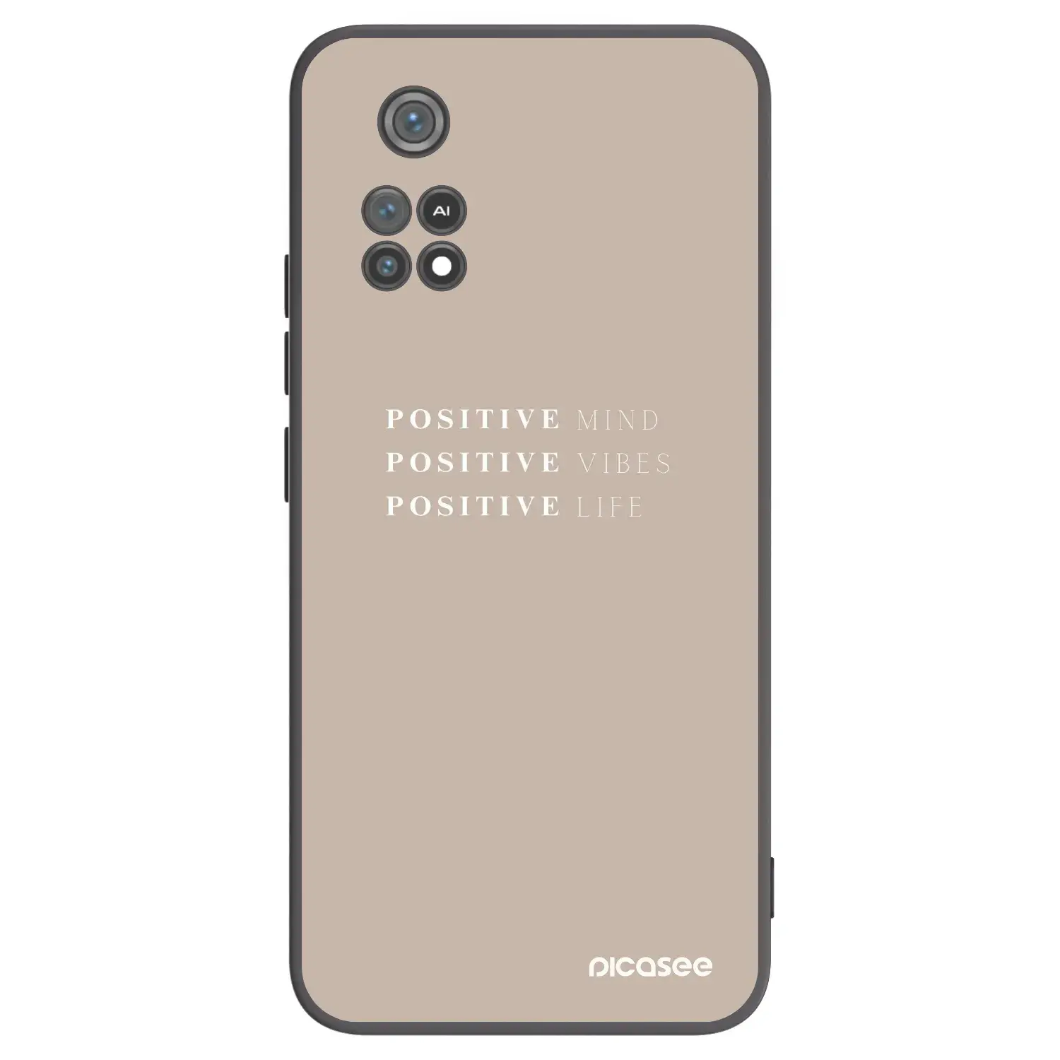 Silikonový černý obal pro Xiaomi Poco M4 Pro - Positive Vibes