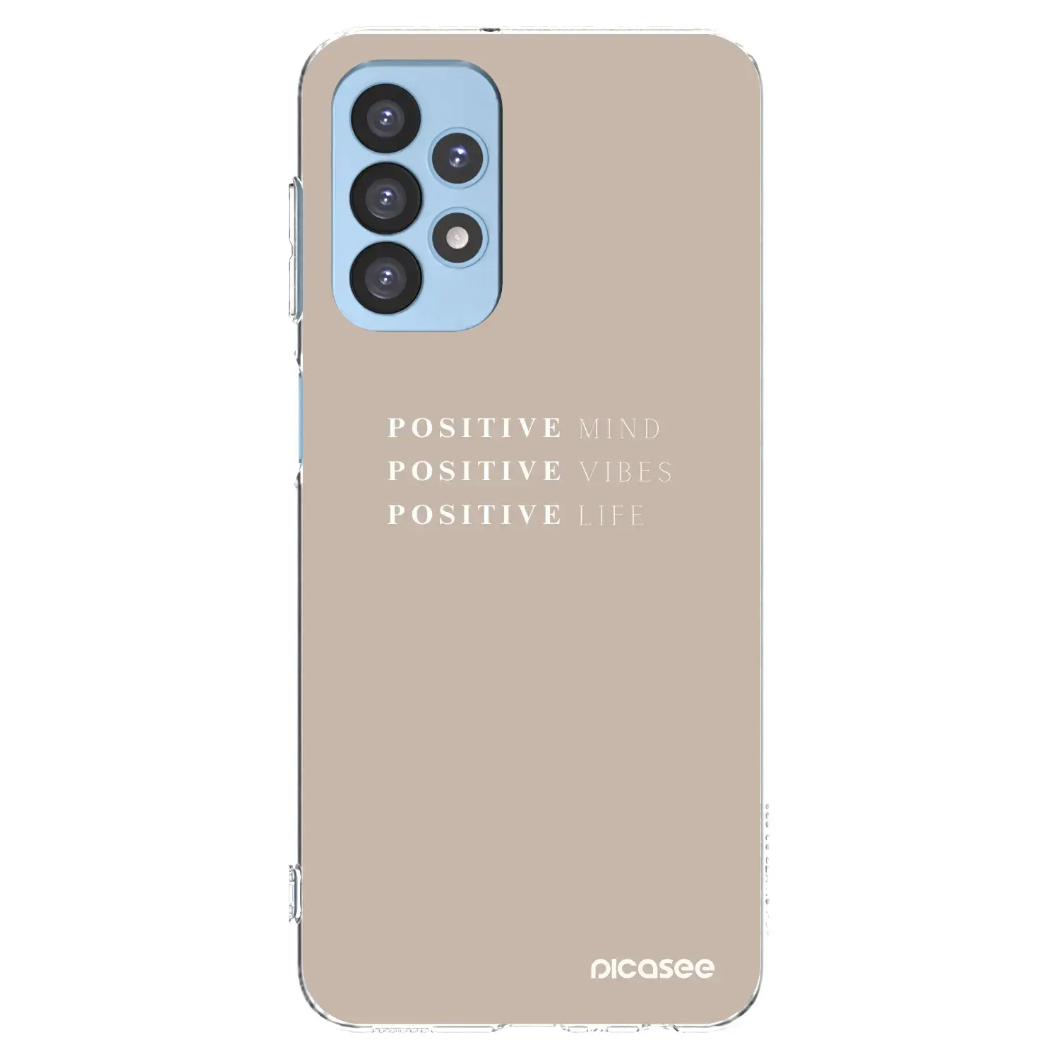 Silikonový průhledný obal pro Samsung Galaxy A23 A235F 4G - Positive Vibes