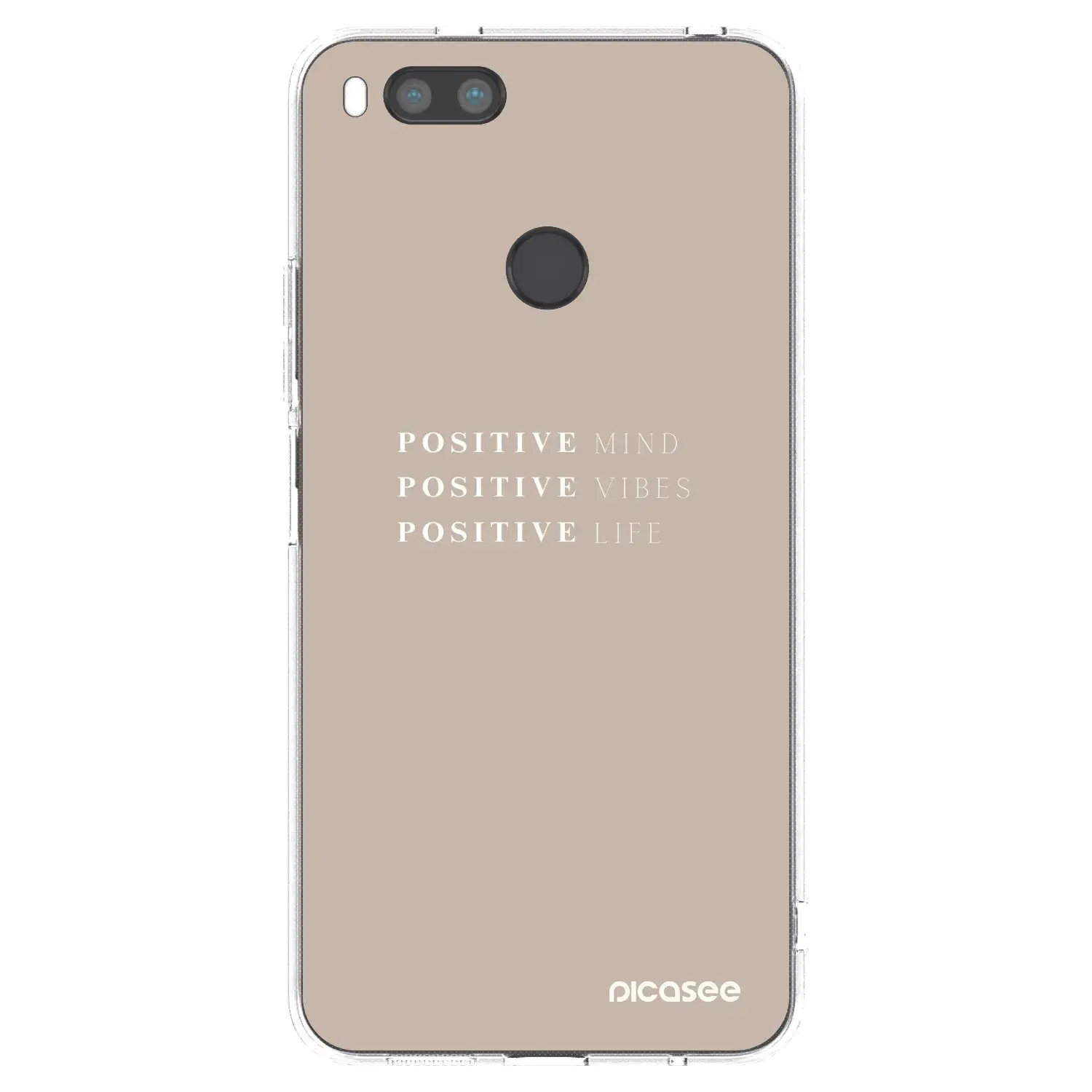 Silikonový průhledný obal pro Xiaomi Redmi A1 - Positive Vibes