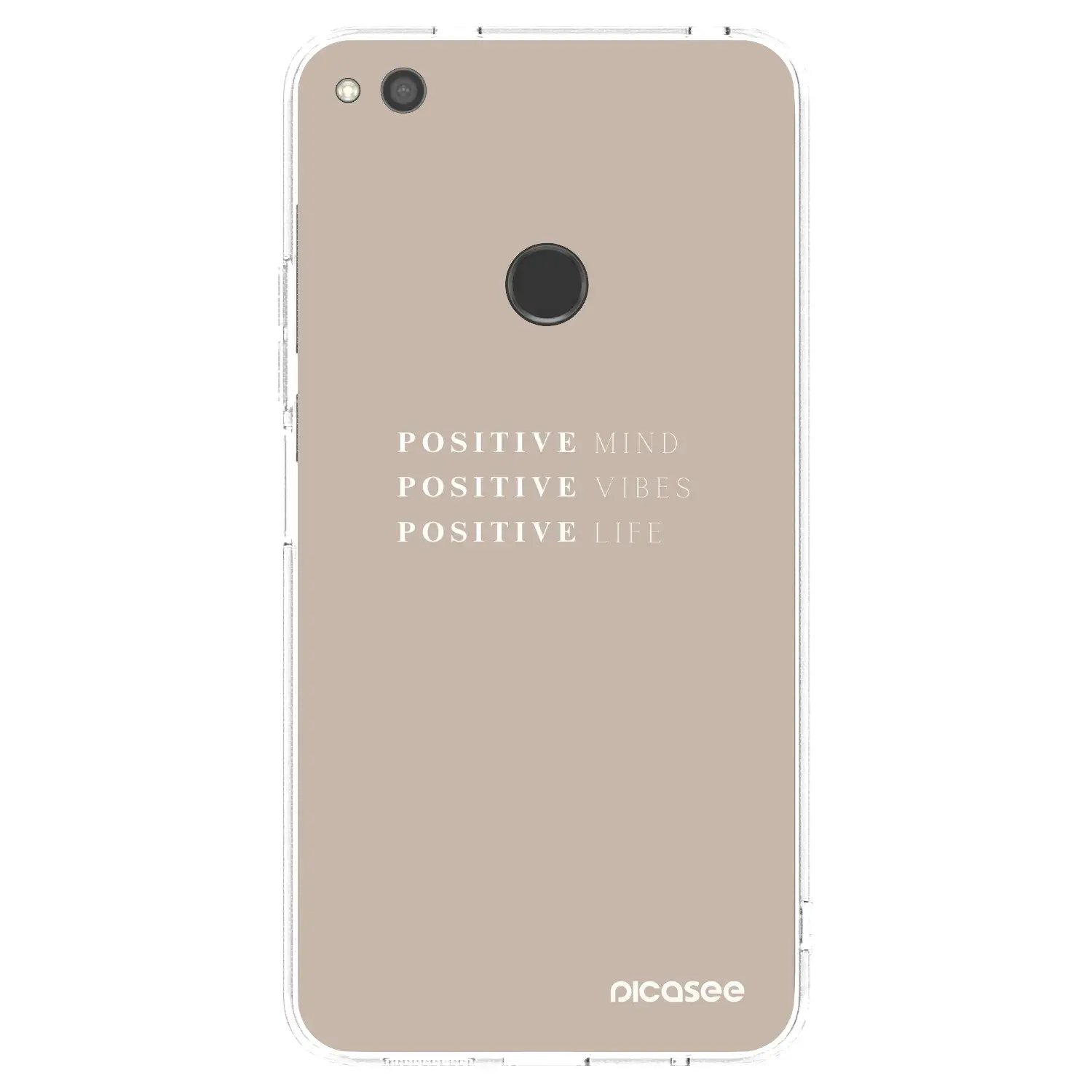 Silikonový průhledný obal pro Huawei P9 Lite 2017 - Positive Vibes