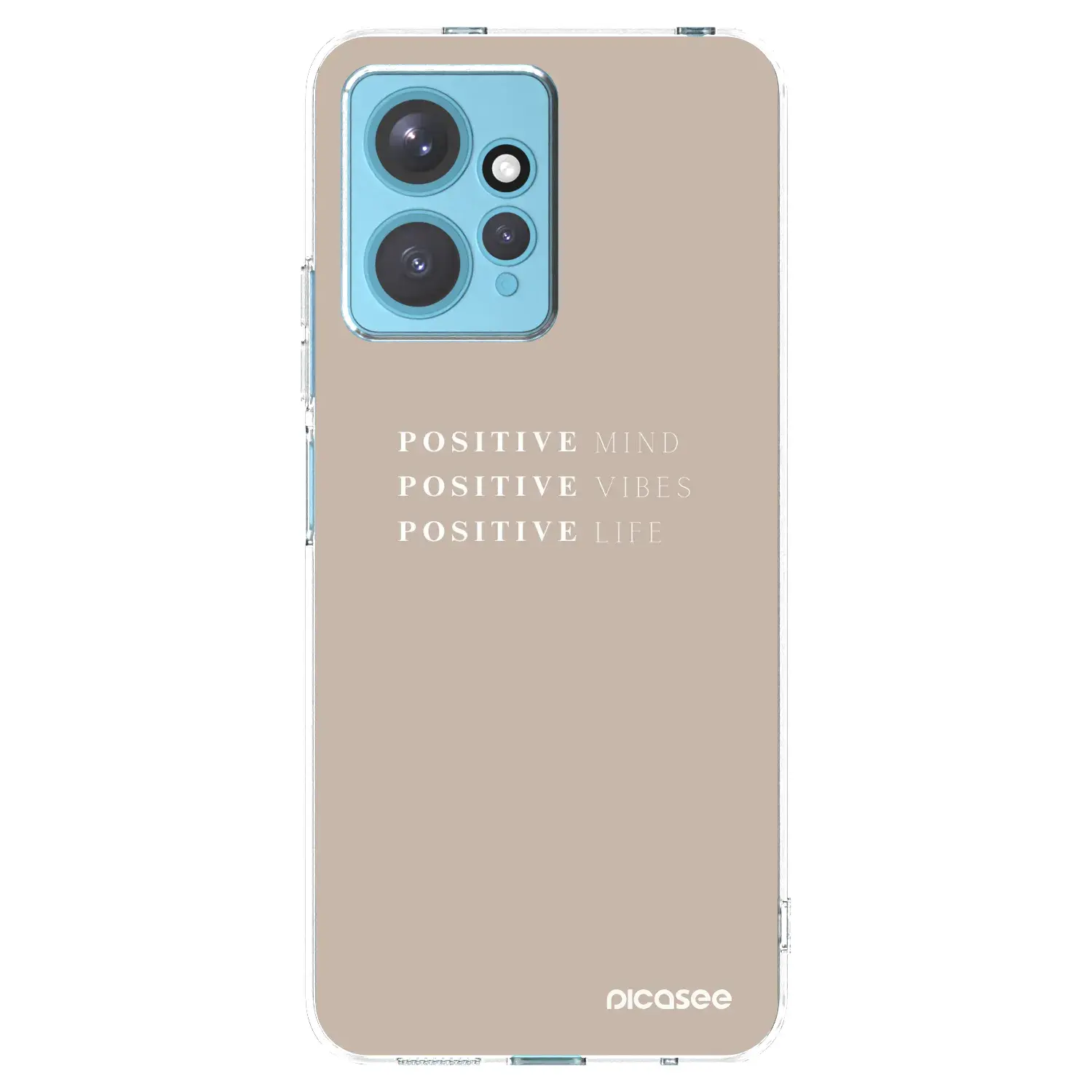 Silikonový průhledný obal pro Xiaomi Redmi Note 12 4G - Positive Vibes