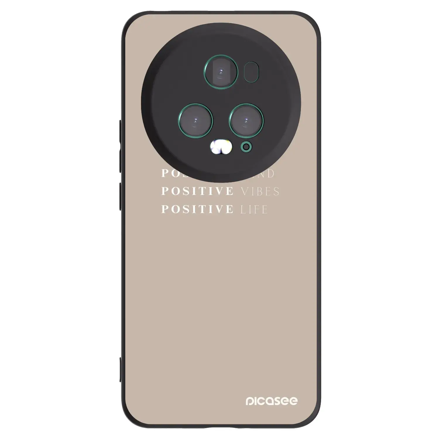 Silikonový černý obal pro Honor Magic5 Pro - Positive Vibes