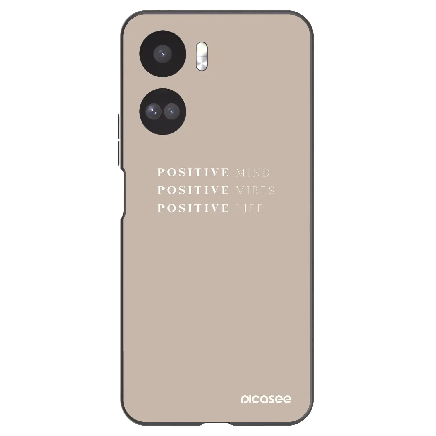 Silikonový černý obal pro Honor 90 Lite 5G - Positive Vibes