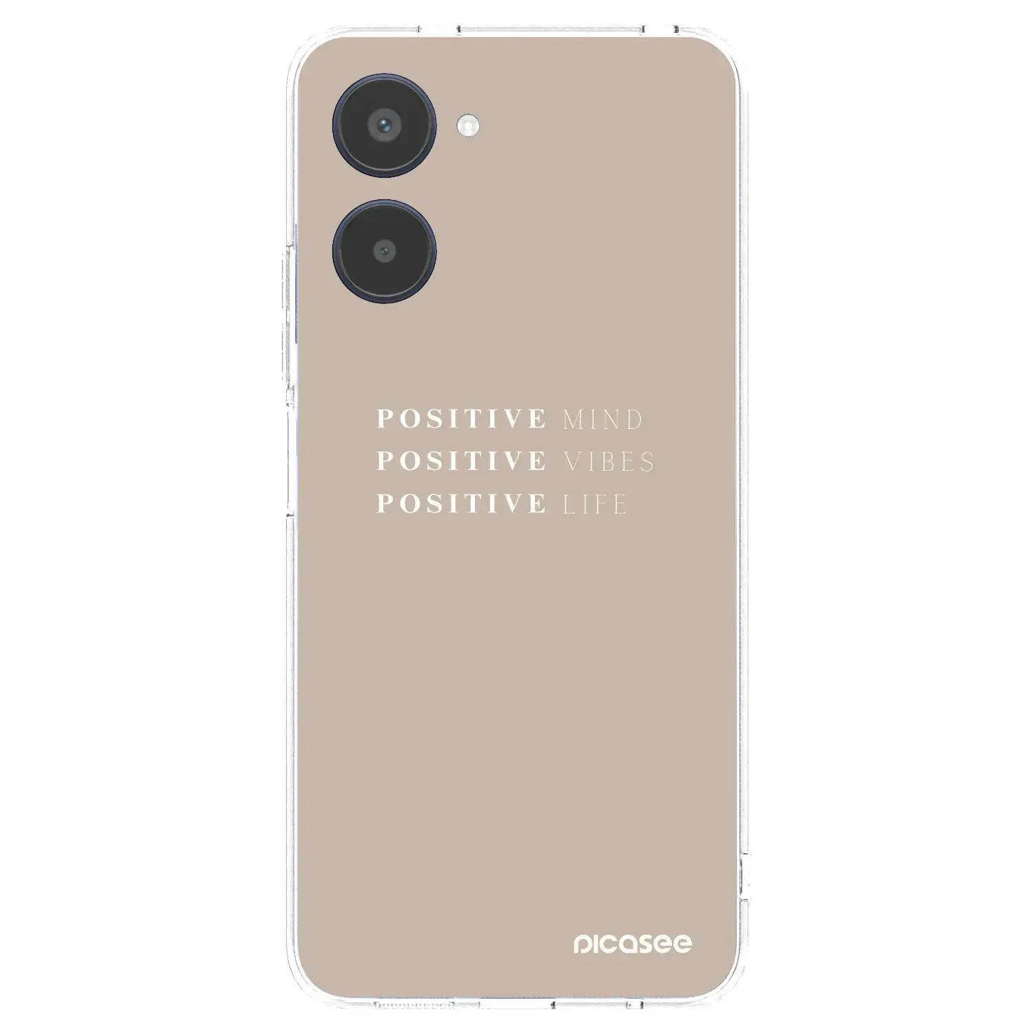 Silikonový průhledný obal pro Realme 10 4G - Positive Vibes