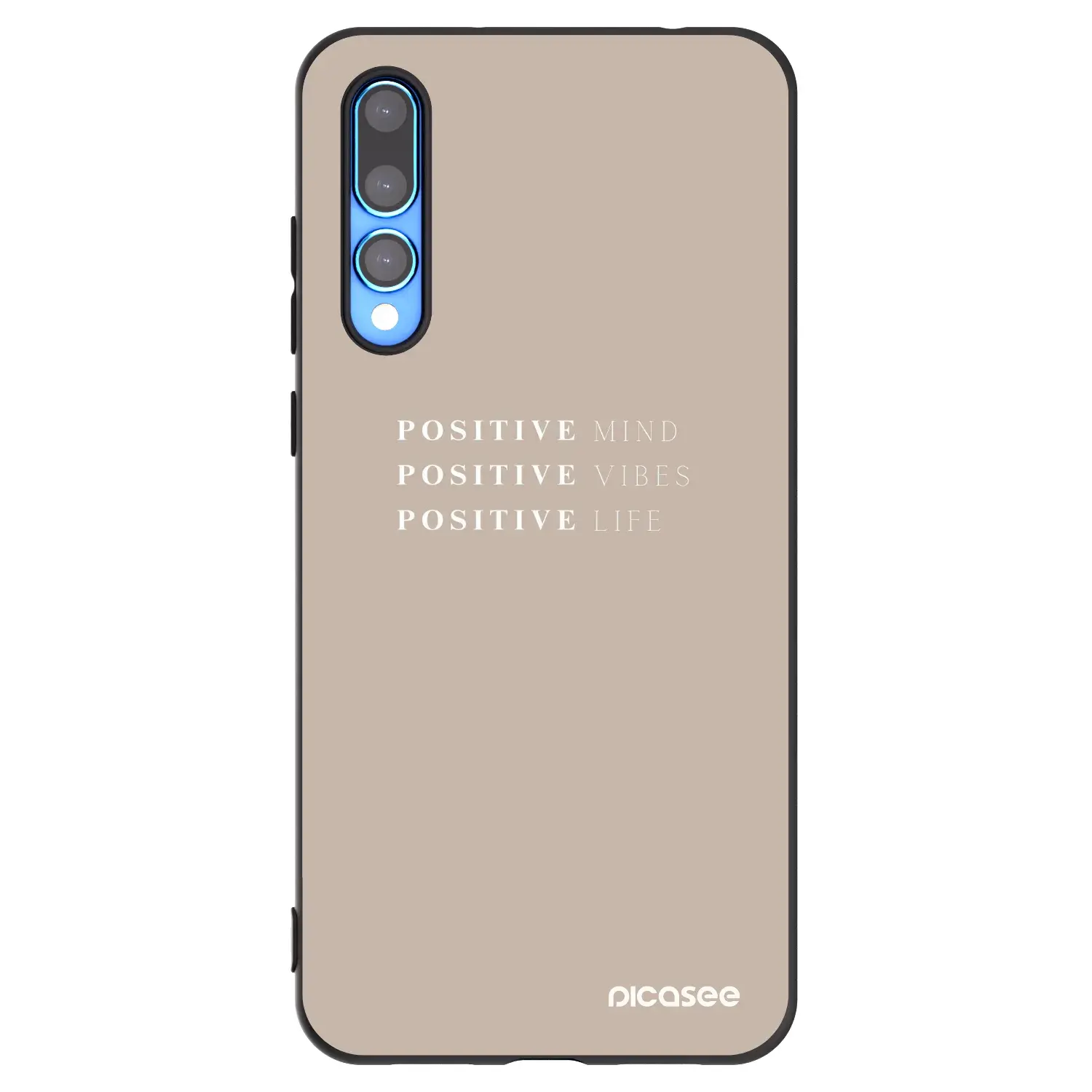 Silikonový černý obal pro Huawei P20 Pro - Positive Vibes