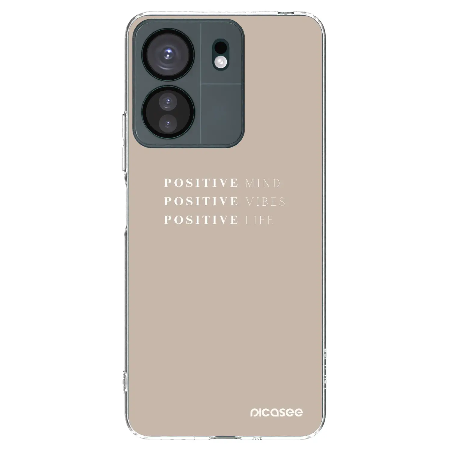 Silikonový průhledný obal pro Xiaomi Redmi 13C 4G - Positive Vibes