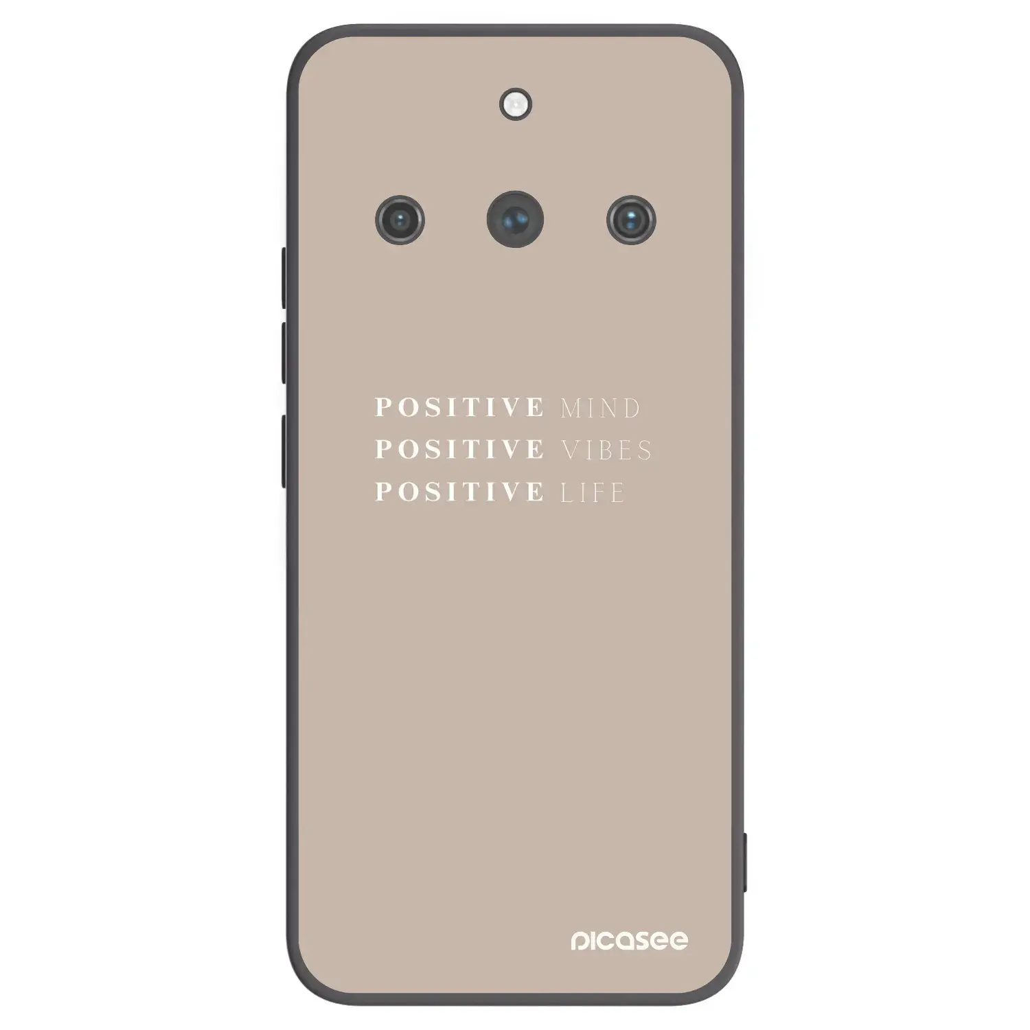 Silikonový černý obal pro Realme 11 Pro+ - Positive Vibes