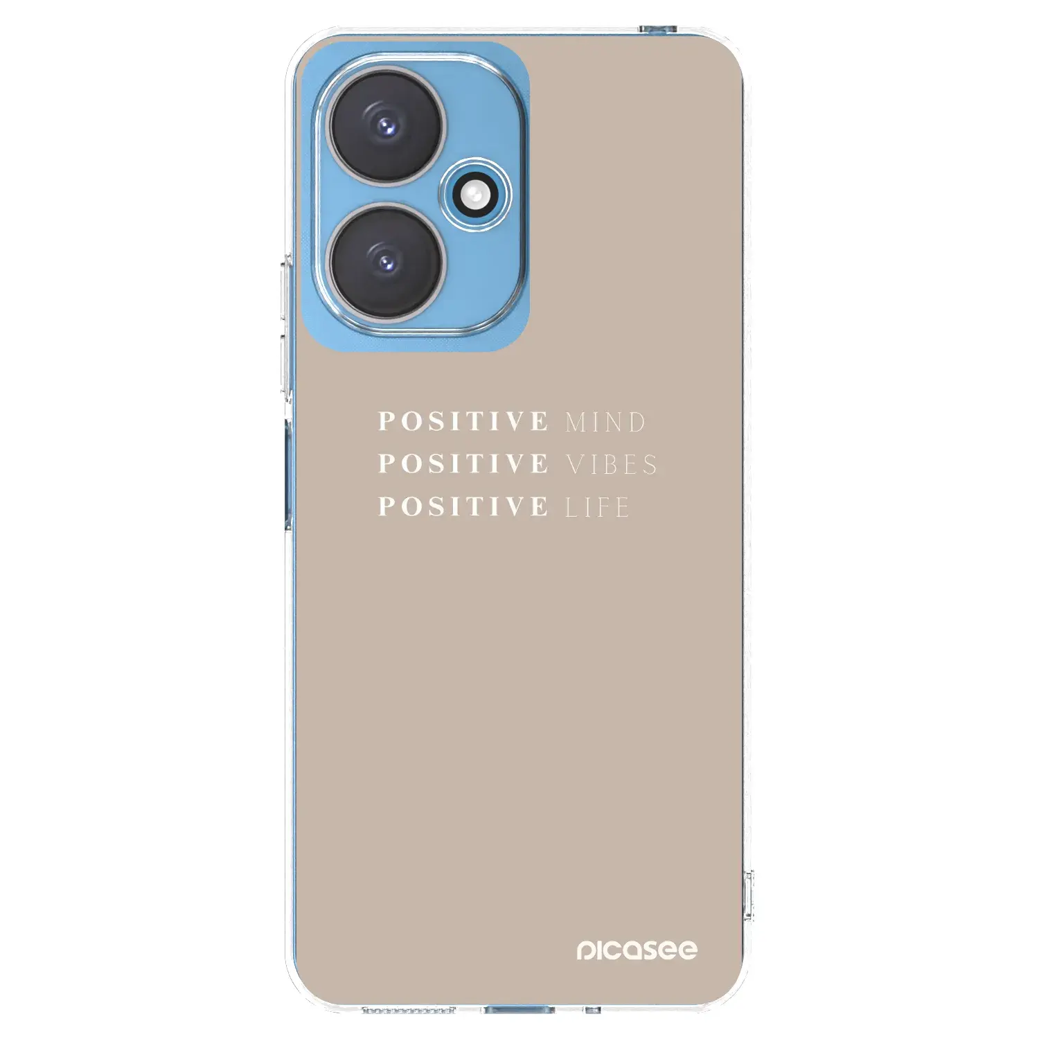 Silikonový průhledný obal pro Xiaomi Redmi 13C 5G - Positive Vibes