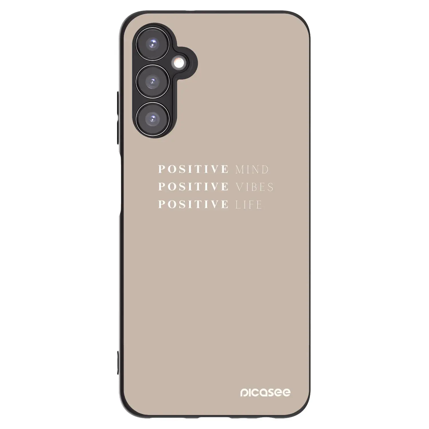 Silikonový černý obal pro Samsung Galaxy A05s A057G - Positive Vibes