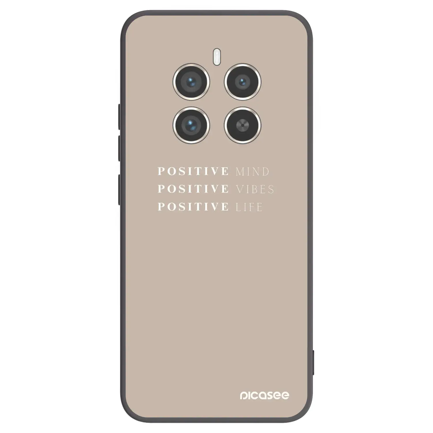 Silikonový černý obal pro Realme 12 Pro 5G - Positive Vibes