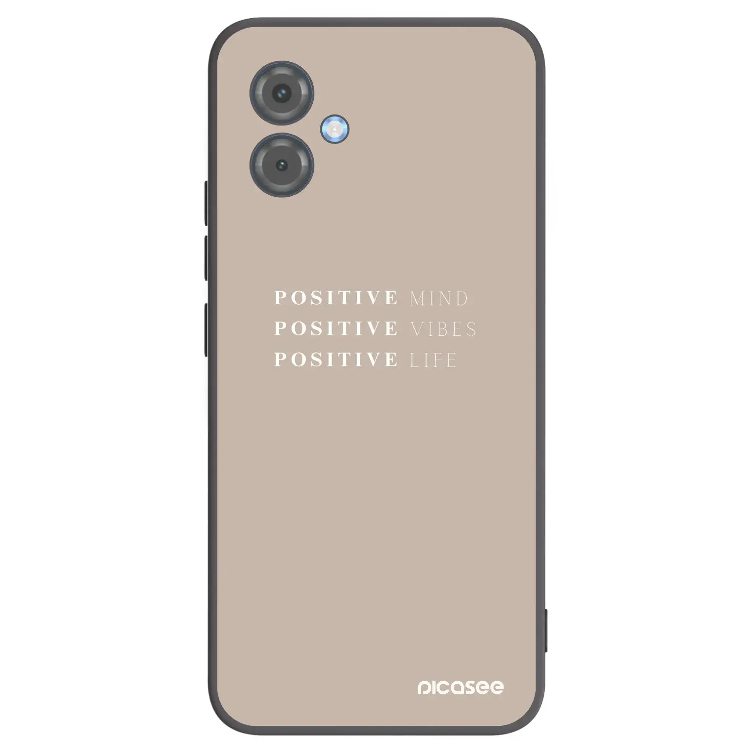 Silikonový černý obal pro Motorola Moto G14 - Positive Vibes