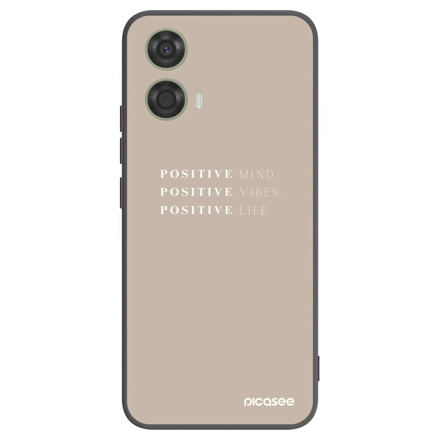 Silikonový černý obal pro Motorola Moto G24 - Positive Vibes