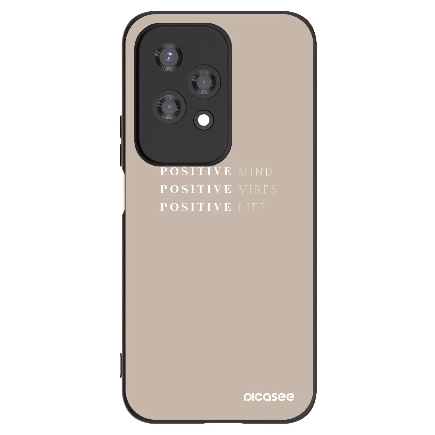 Silikonový černý obal pro Honor 200 Lite - Positive Vibes