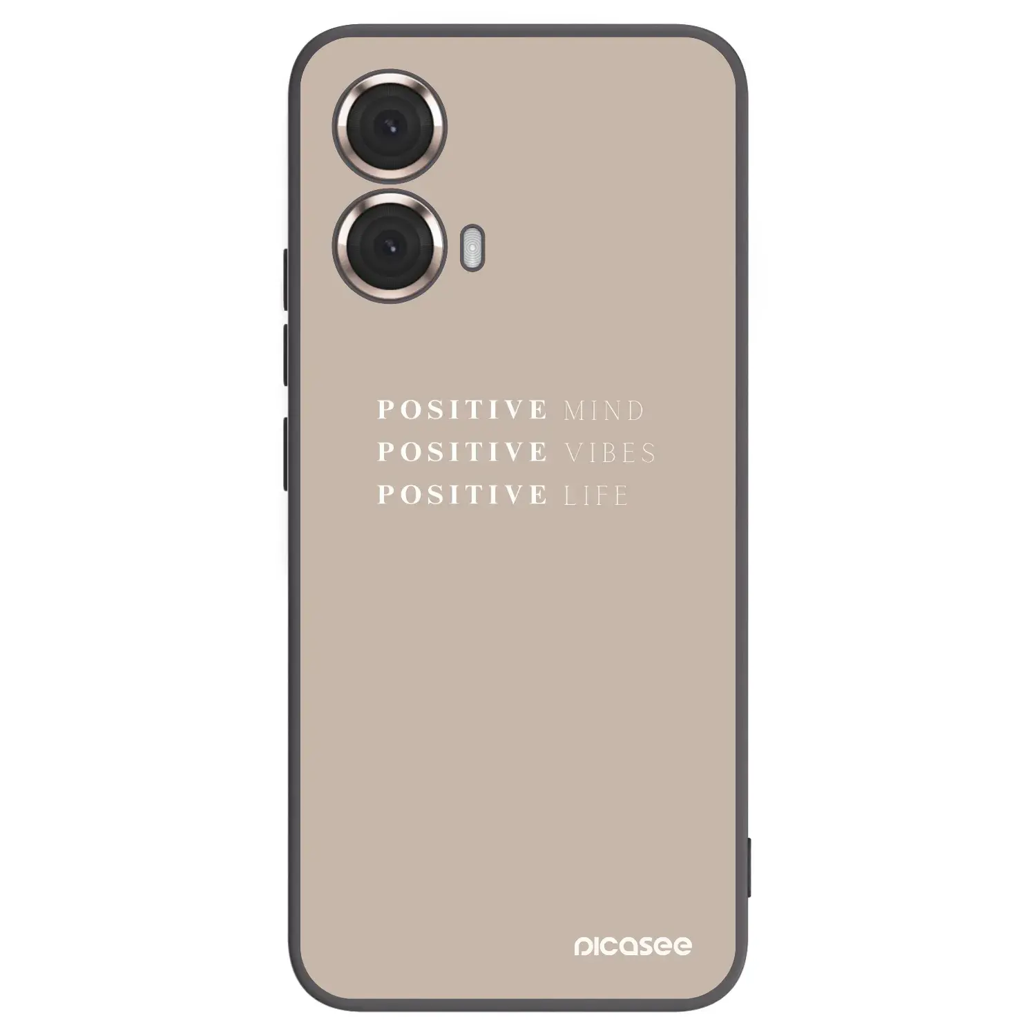 Silikonový černý obal pro Motorola Moto G85 - Positive Vibes