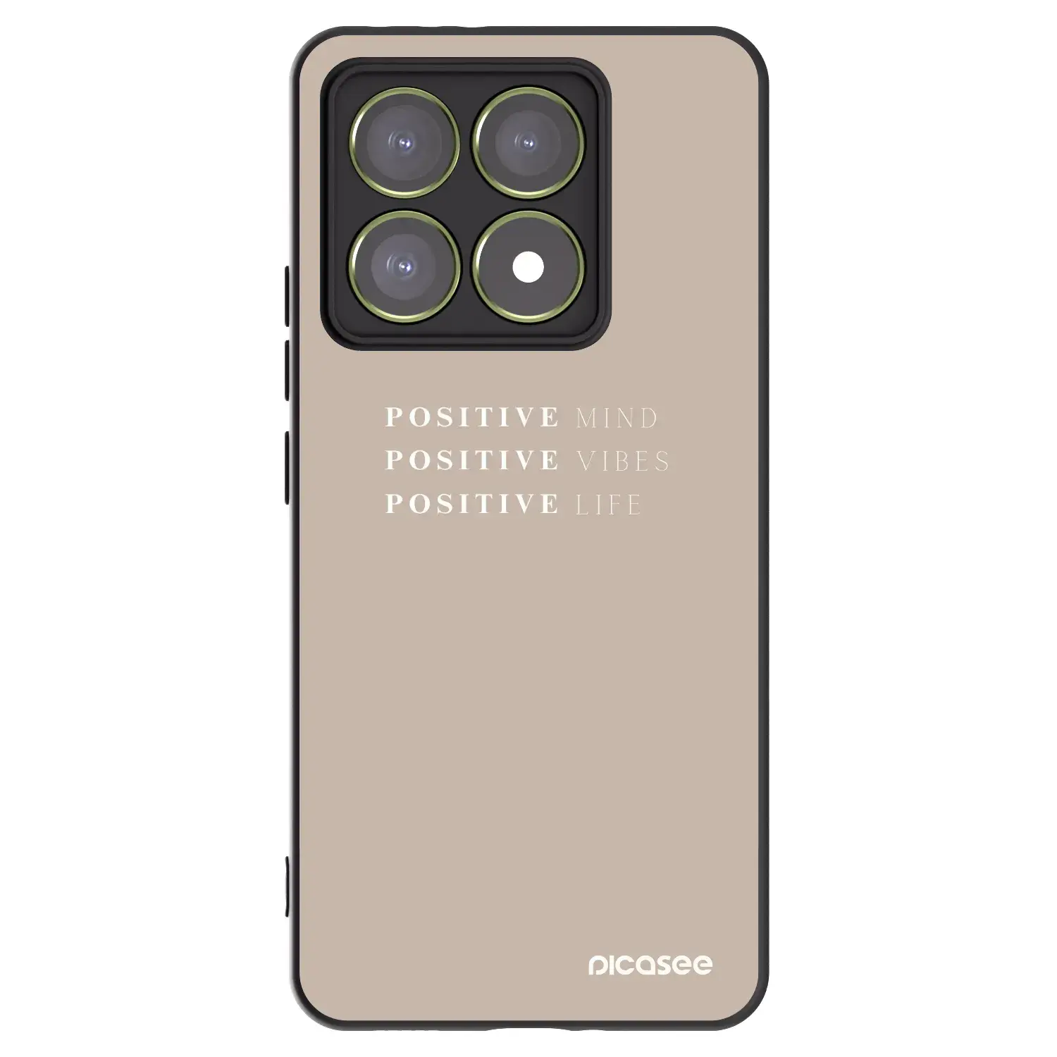 Silikonový černý obal pro Xiaomi 14T - Positive Vibes