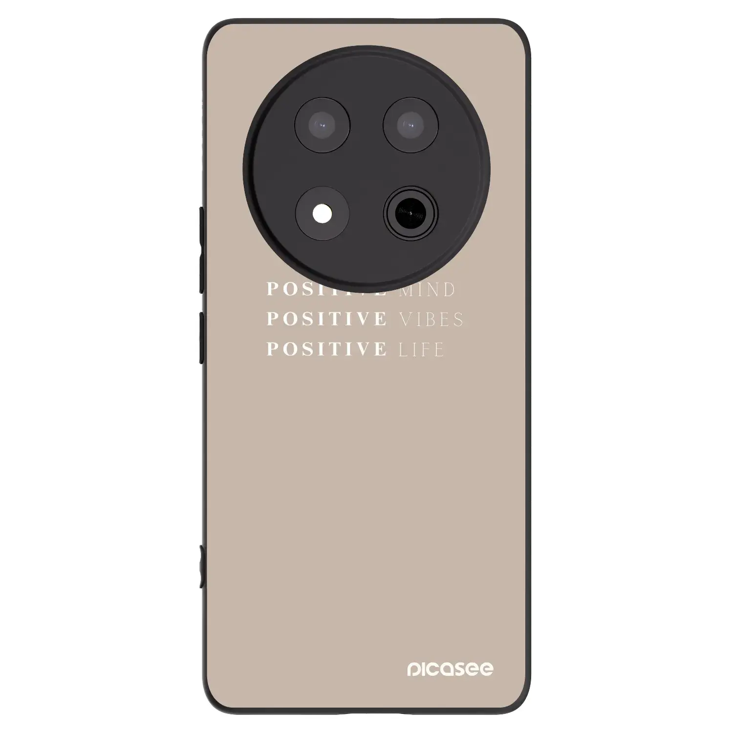 Silikonový černý obal pro Honor Magic7 Lite 5G - Positive Vibes