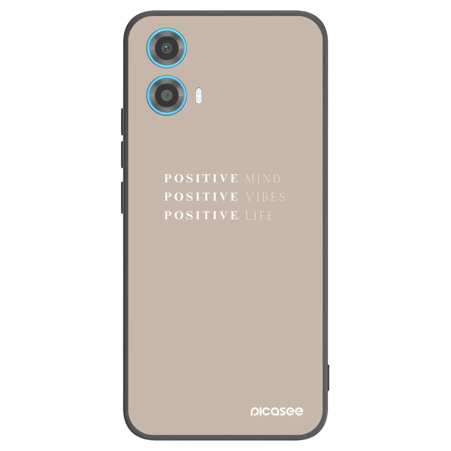 Silikonový černý obal pro Motorola Moto G34 5G - Positive Vibes