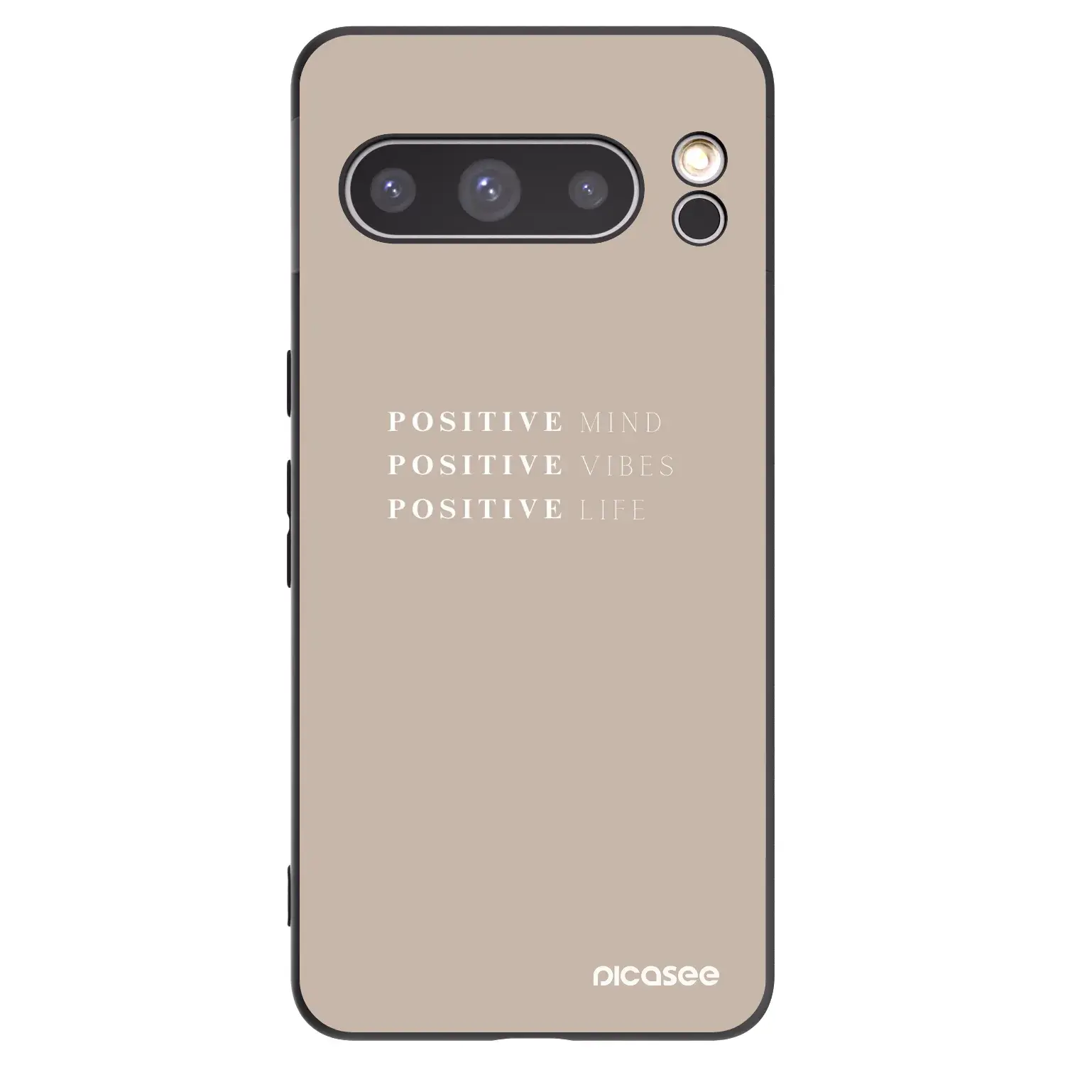 Silikonový černý obal pro Google Pixel 8 Pro - Positive Vibes