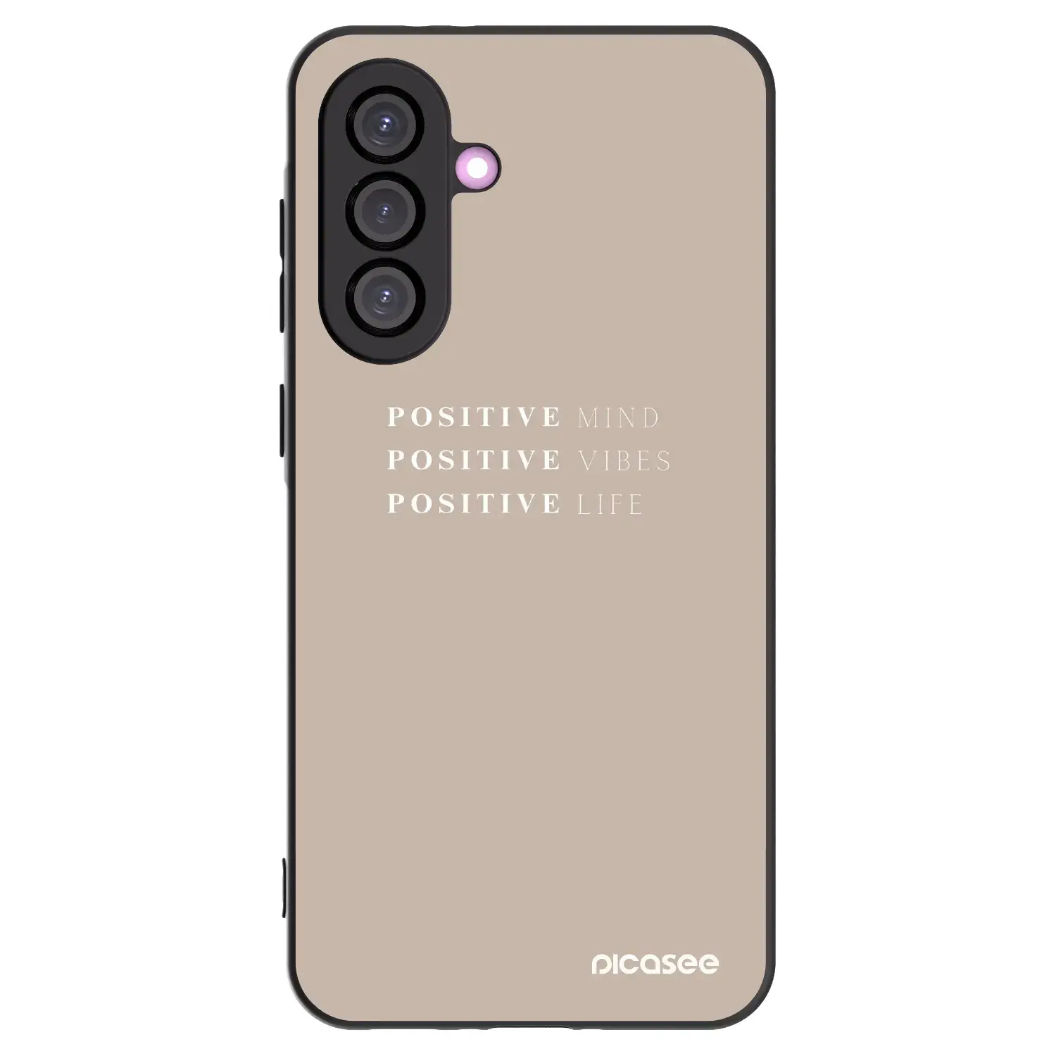 Silikonový černý obal pro Samsung Galaxy A56 5G A566B - Positive Vibes