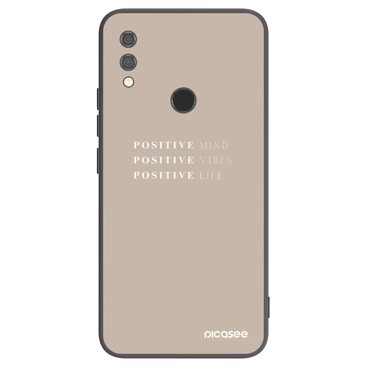 Silikonový černý obal pro Xiaomi Redmi Note 7 - Positive Vibes