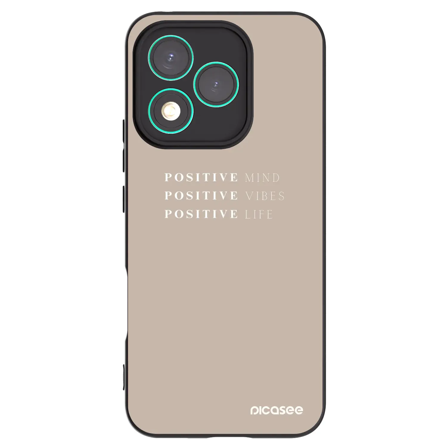 Silikonový černý obal pro Honor 400 Lite 5G - Positive Vibes