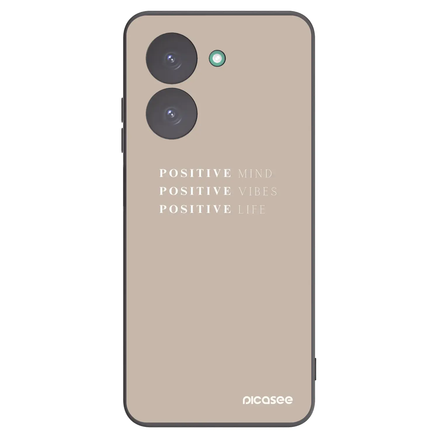 Silikonový černý obal pro Xiaomi Redmi A5 - Positive Vibes