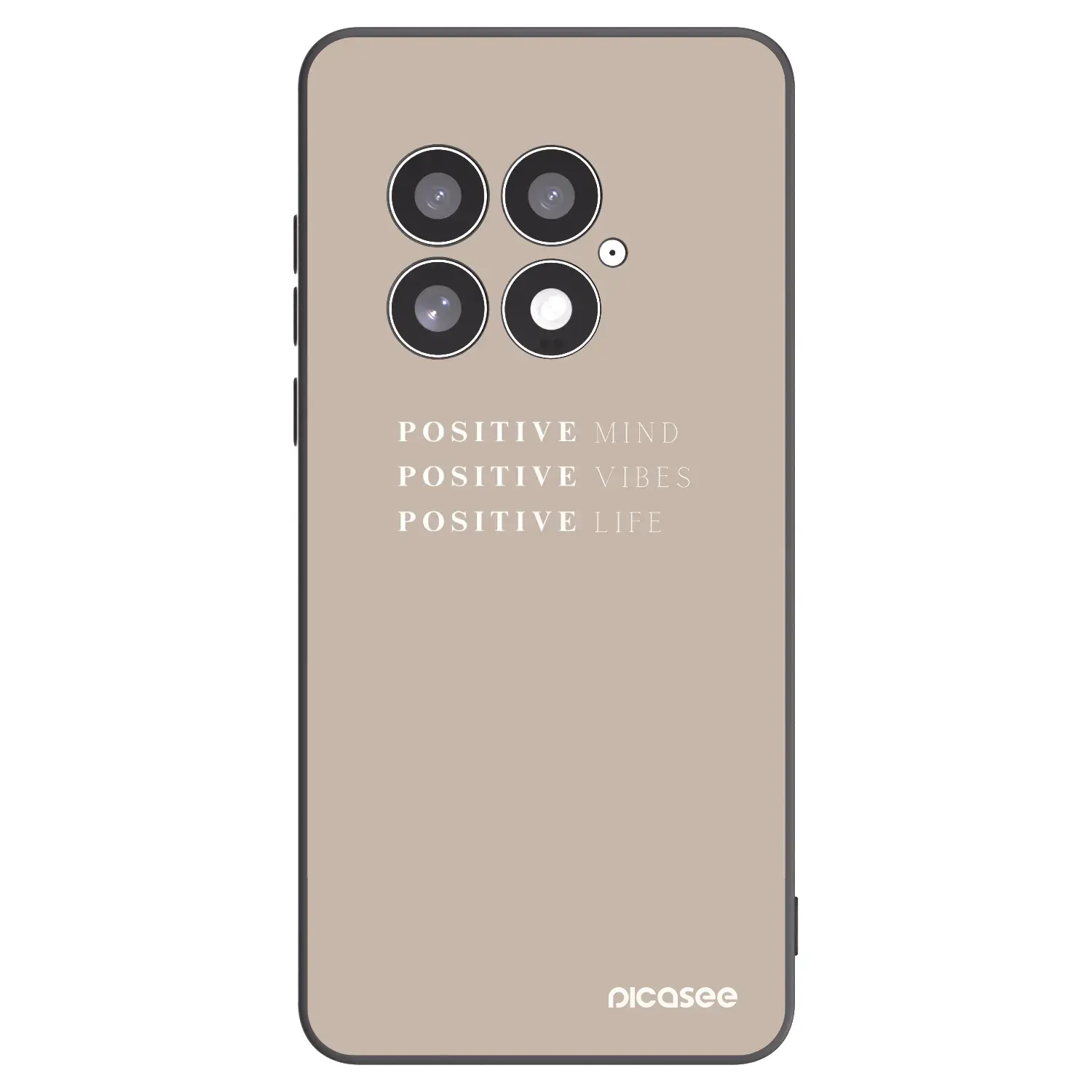Silikonový černý obal pro OnePlus 13 5G - Positive Vibes