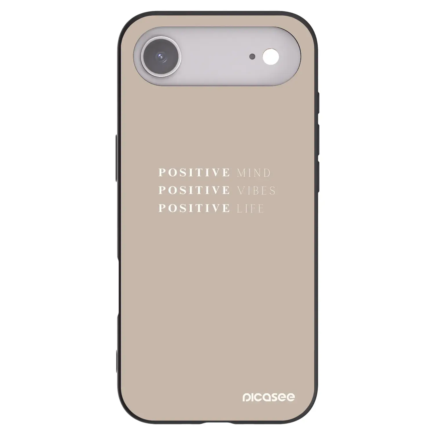 Silikonový černý obal pro Apple iPhone Air - Positive Vibes